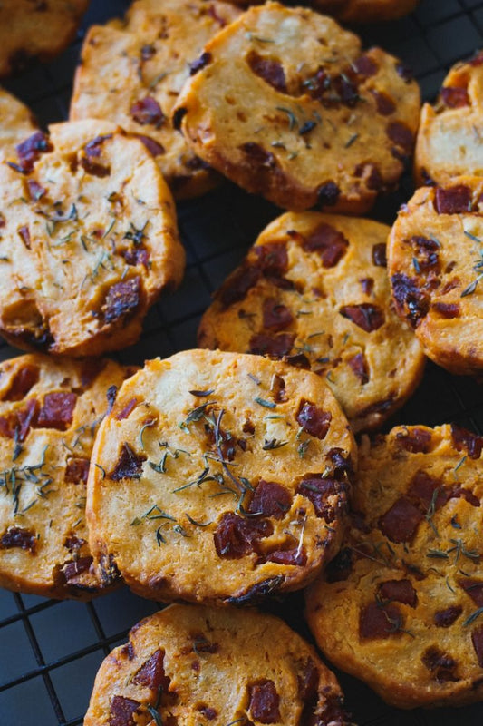 Cookie Chorizo doux Tomates sechées & parmesan.